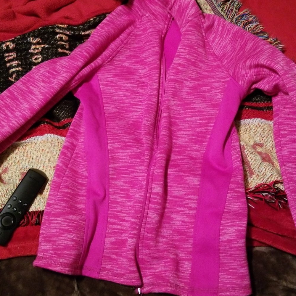 Pink zip up